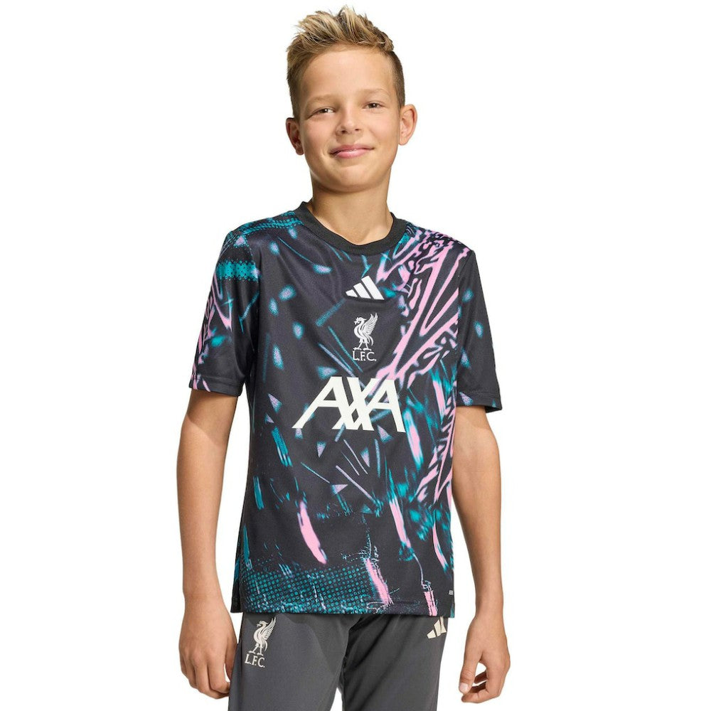 Liverpool Youth 2025/26 Pre-Match Training Jersey Black | Adidas Online