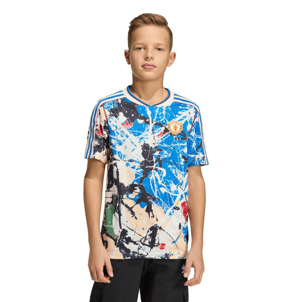 Manchester United X Stone Roses Youth Replica Jersey Blue | Adidas Sale
