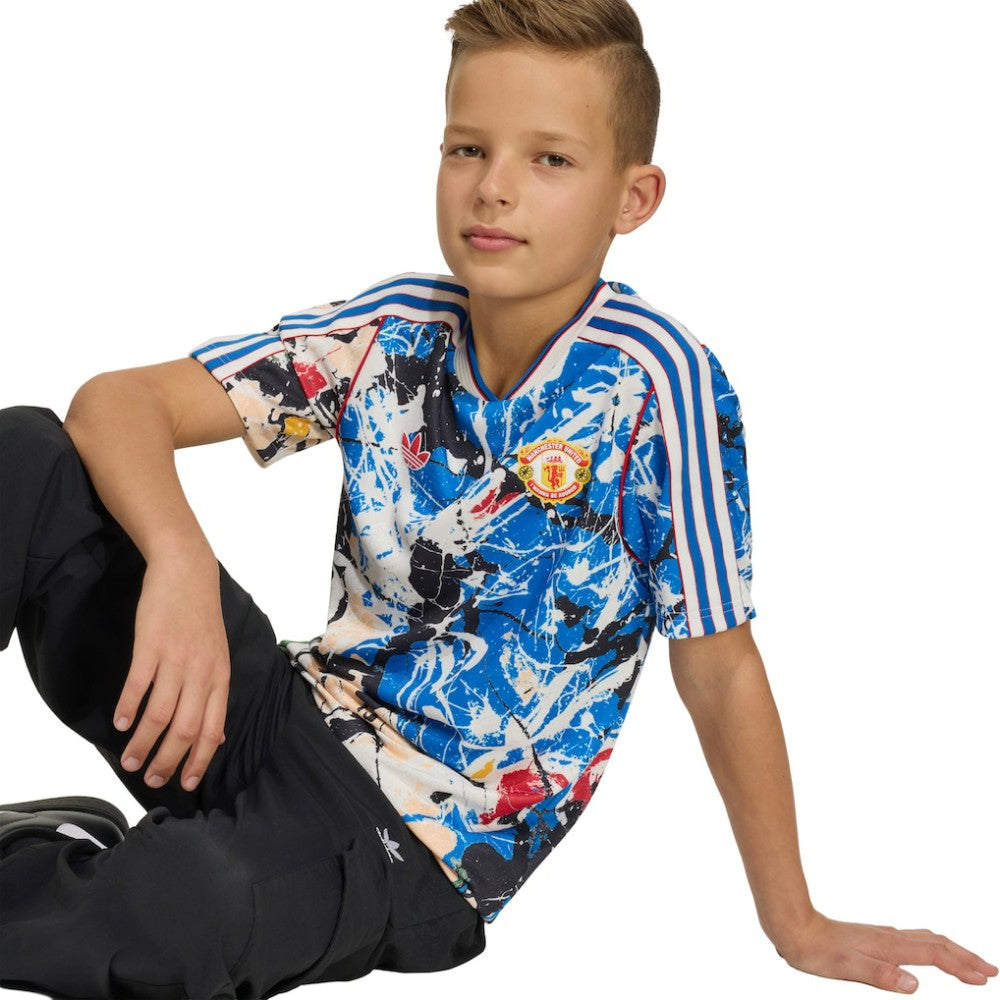 Manchester United X Stone Roses Youth Replica Jersey Blue | Adidas Sale