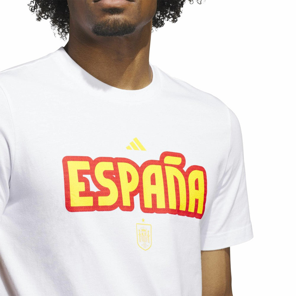 Spain National Team Jersey Hook T-Shirt White | Adidas online