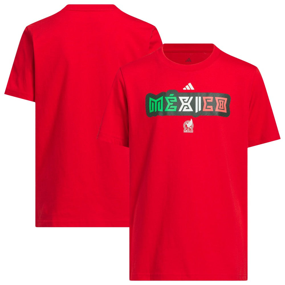 Mexico National Team Youth Jersey Hook T-Shirt Red | Adidas