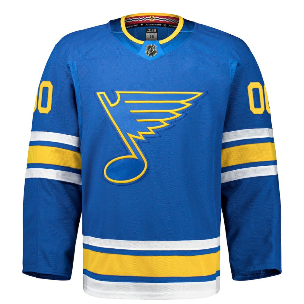 St. Louis Blues Fanatics Home Authentic Pro Custom Jersey - Blue - NHL