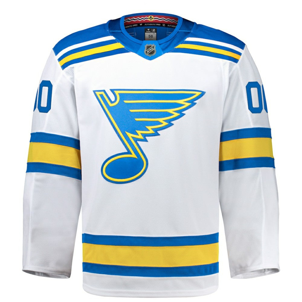 St. Louis Blues Fanatics Away Authentic Pro Custom Jersey - White - NHL