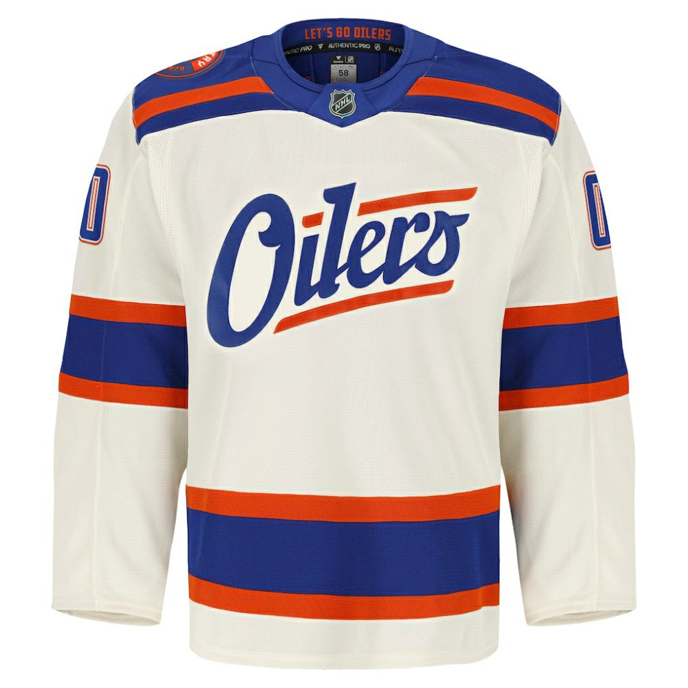Edmonton Oilers Fanatics Alternate Authentic Pro Custom Jersey - Light Beige - NHL