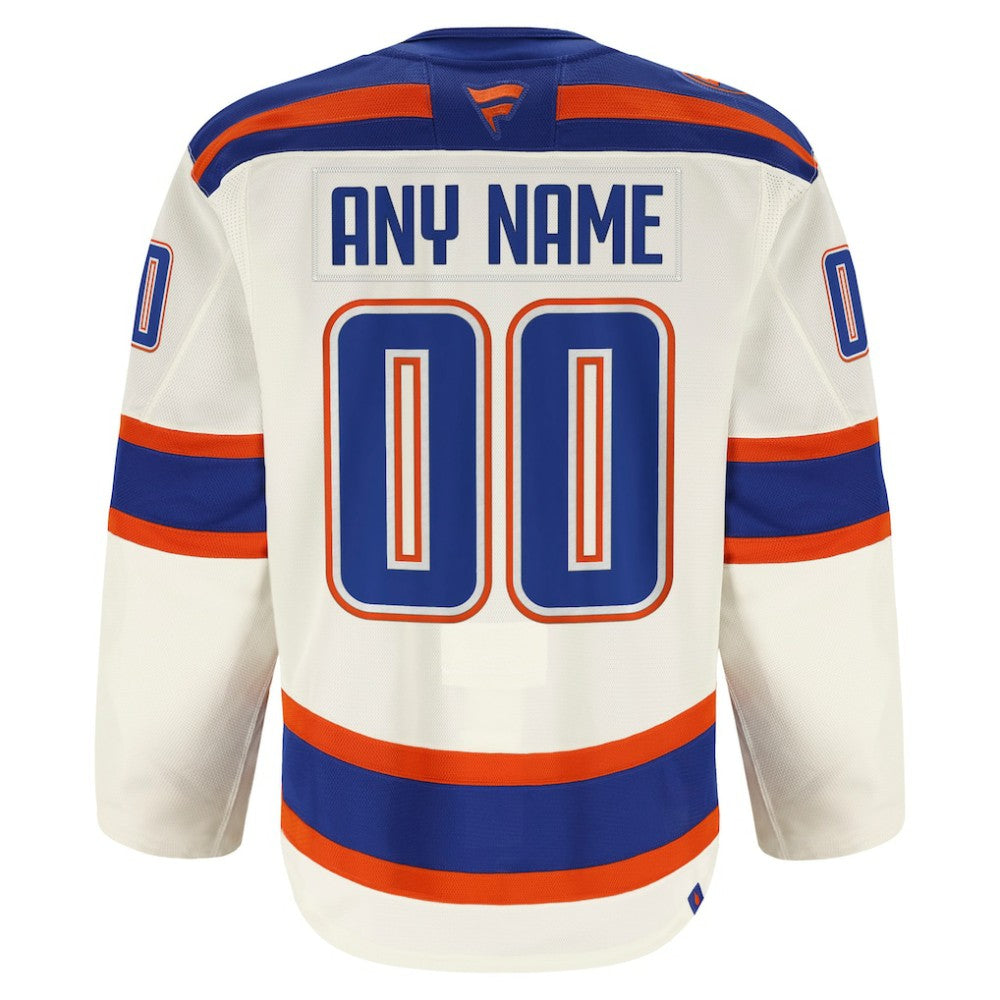 Edmonton Oilers Fanatics Alternate Authentic Pro Custom Jersey - Light Beige - NHL