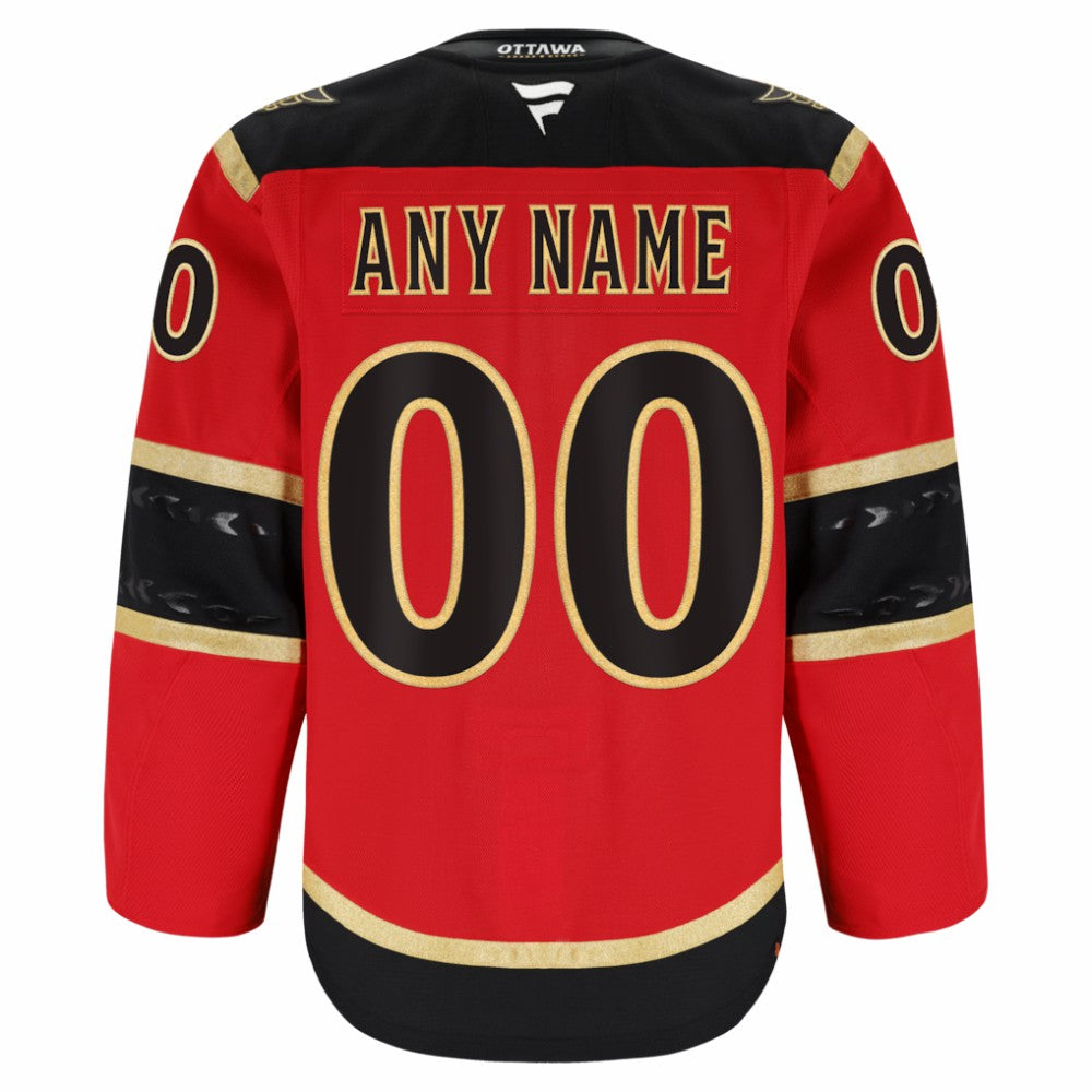 Ottawa Senators Fanatics Alternate Authentic Pro Custom Jersey - Red - NHL