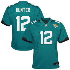 Travis Hunter Jacksonville Jaguars Youth Team Game Jersey Teal | Nike for Sale