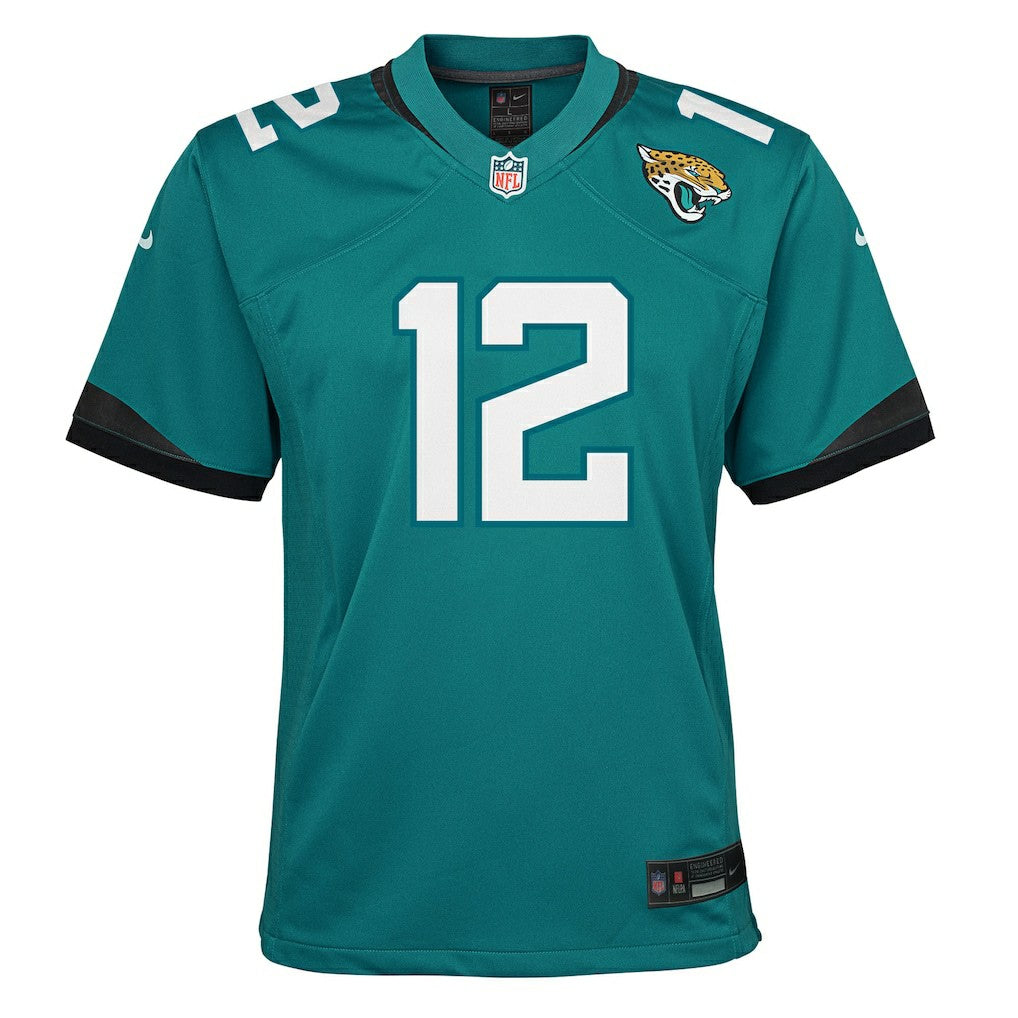 Travis Hunter Jacksonville Jaguars Youth Team Game Jersey Teal | Nike for Sale