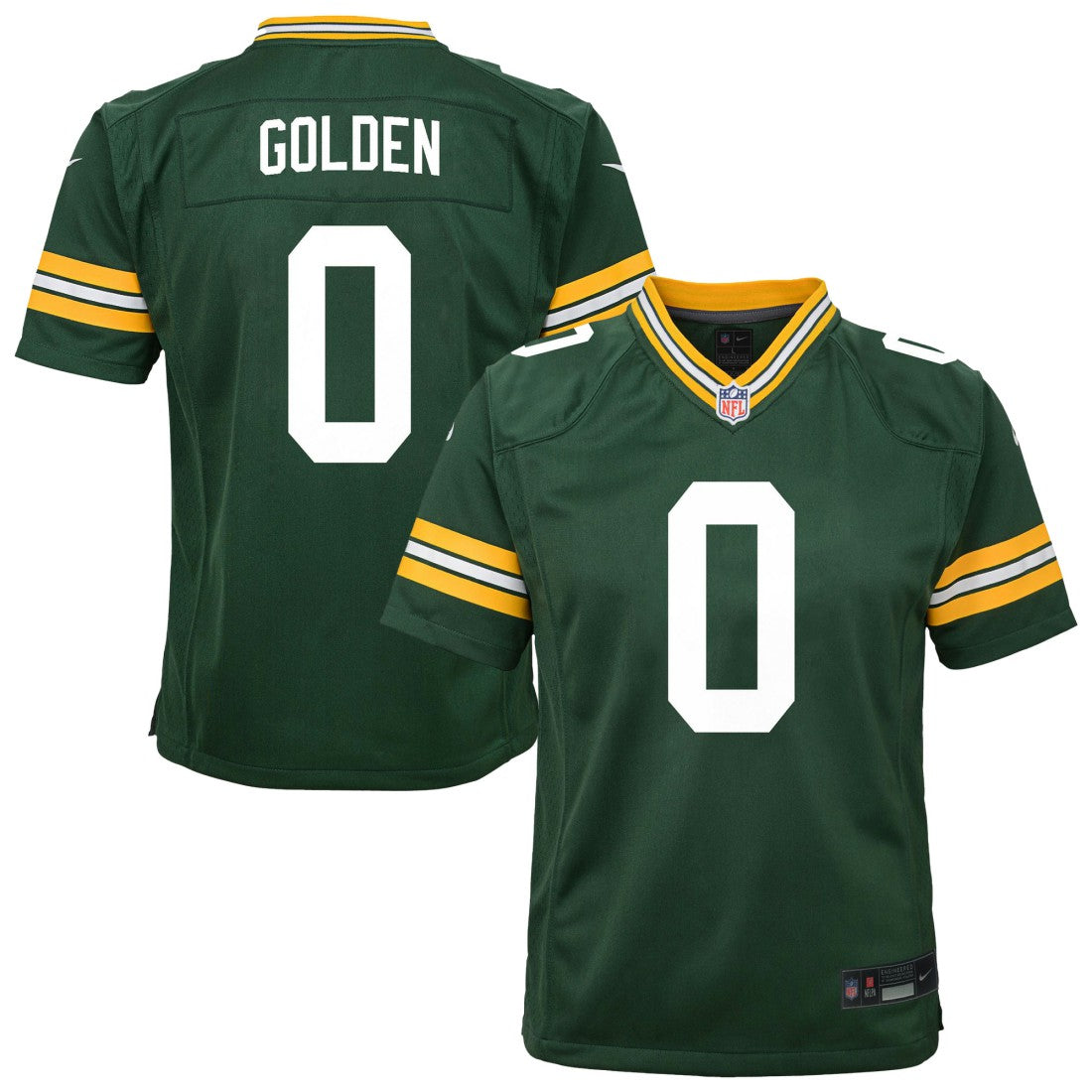 Matthew Golden Green Bay Packers Youth Team Game Jersey Green | Nike for Sale