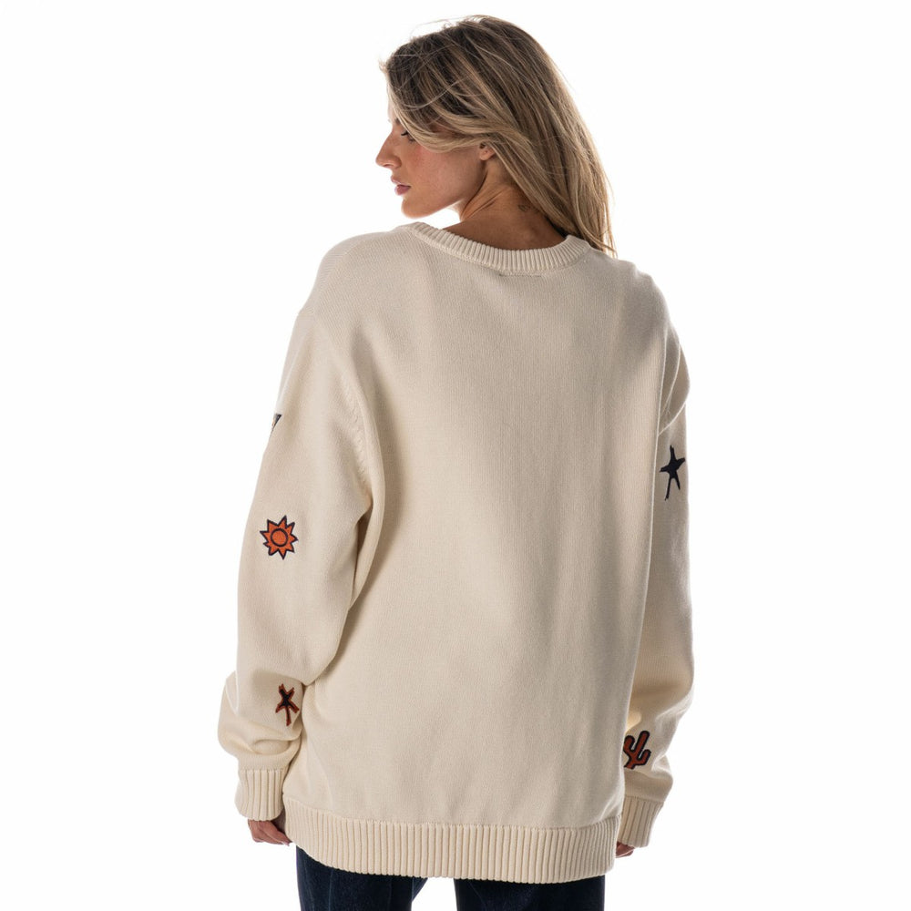 Phoenix Suns The Wild Collective Unisex 2025/26 City Edition Jacquard Sweater Cream - NBA