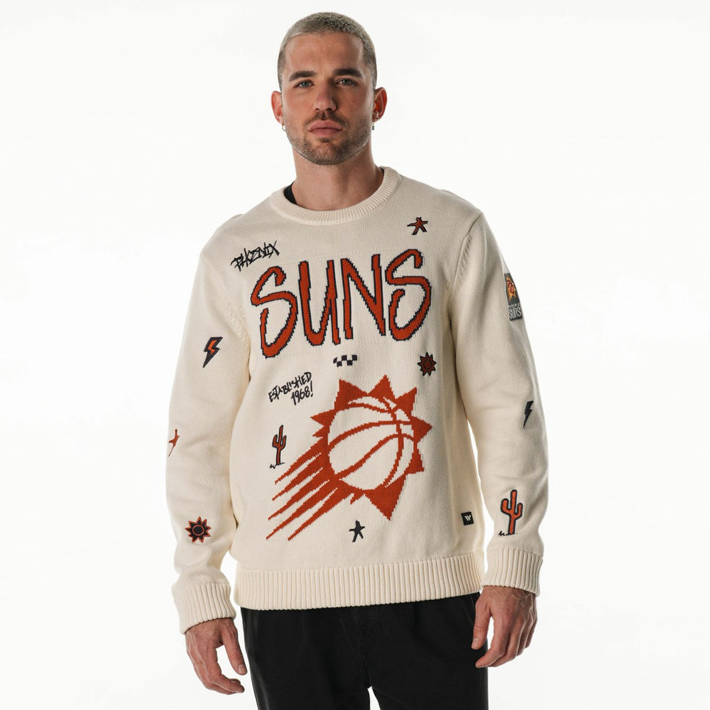 Phoenix Suns The Wild Collective Unisex 2025/26 City Edition Jacquard Sweater Cream - NBA