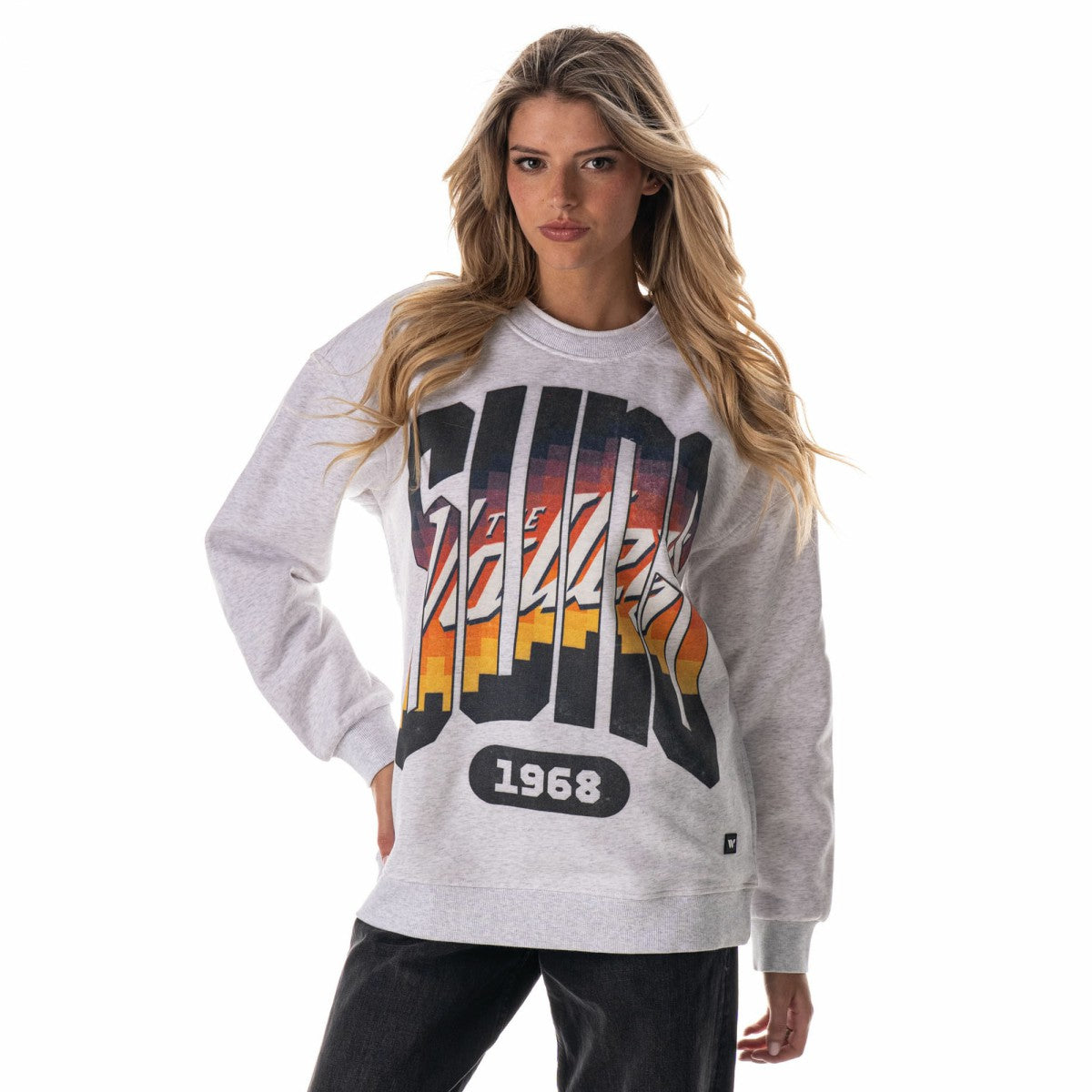 Phoenix Suns The Wild Collective Unisex 2025/26 City Edition Double Collar Fleece Sweatshirt Heather Gray - NBA