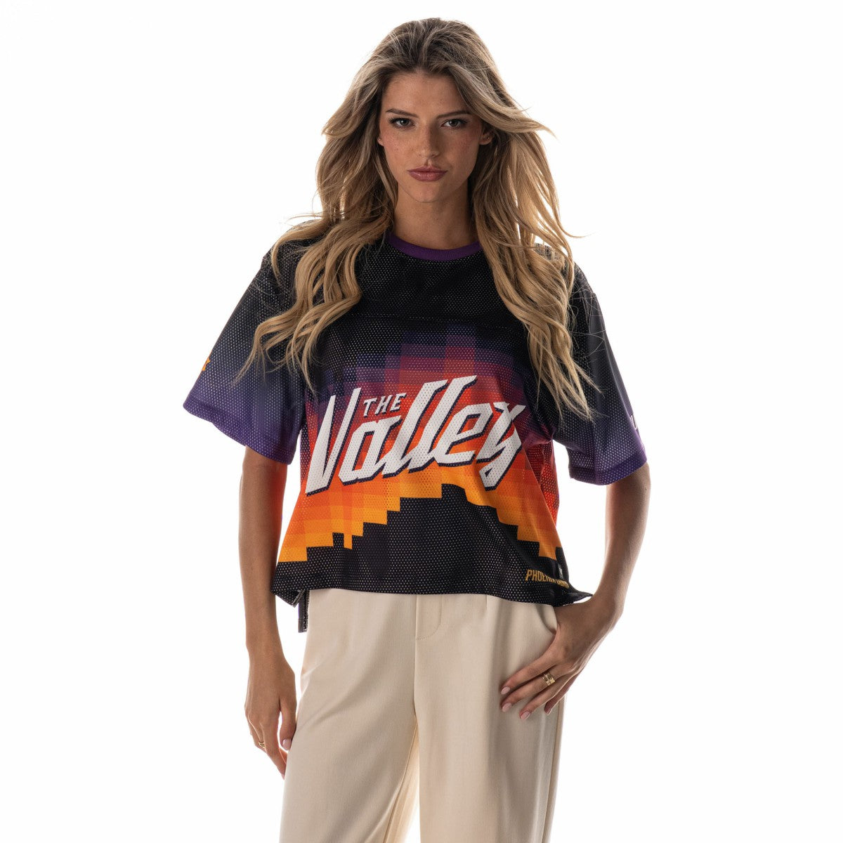 Phoenix Suns The Wild Collective Unisex 2025/26 City Edition Boxy Mesh T-Shirt Black - NBA