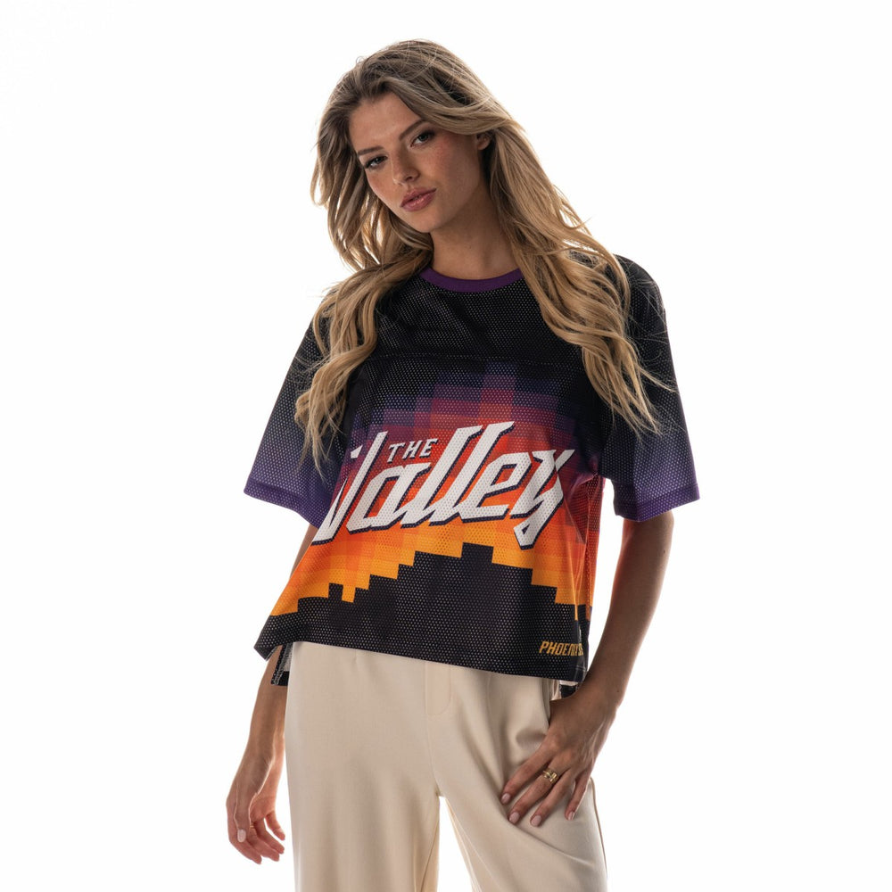 Phoenix Suns The Wild Collective Unisex 2025/26 City Edition Boxy Mesh T-Shirt Black - NBA