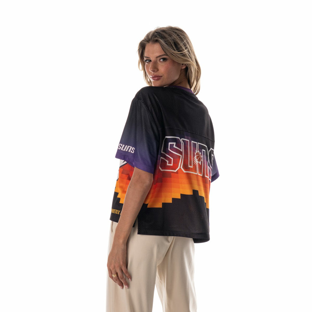 Phoenix Suns The Wild Collective Unisex 2025/26 City Edition Boxy Mesh T-Shirt Black - NBA