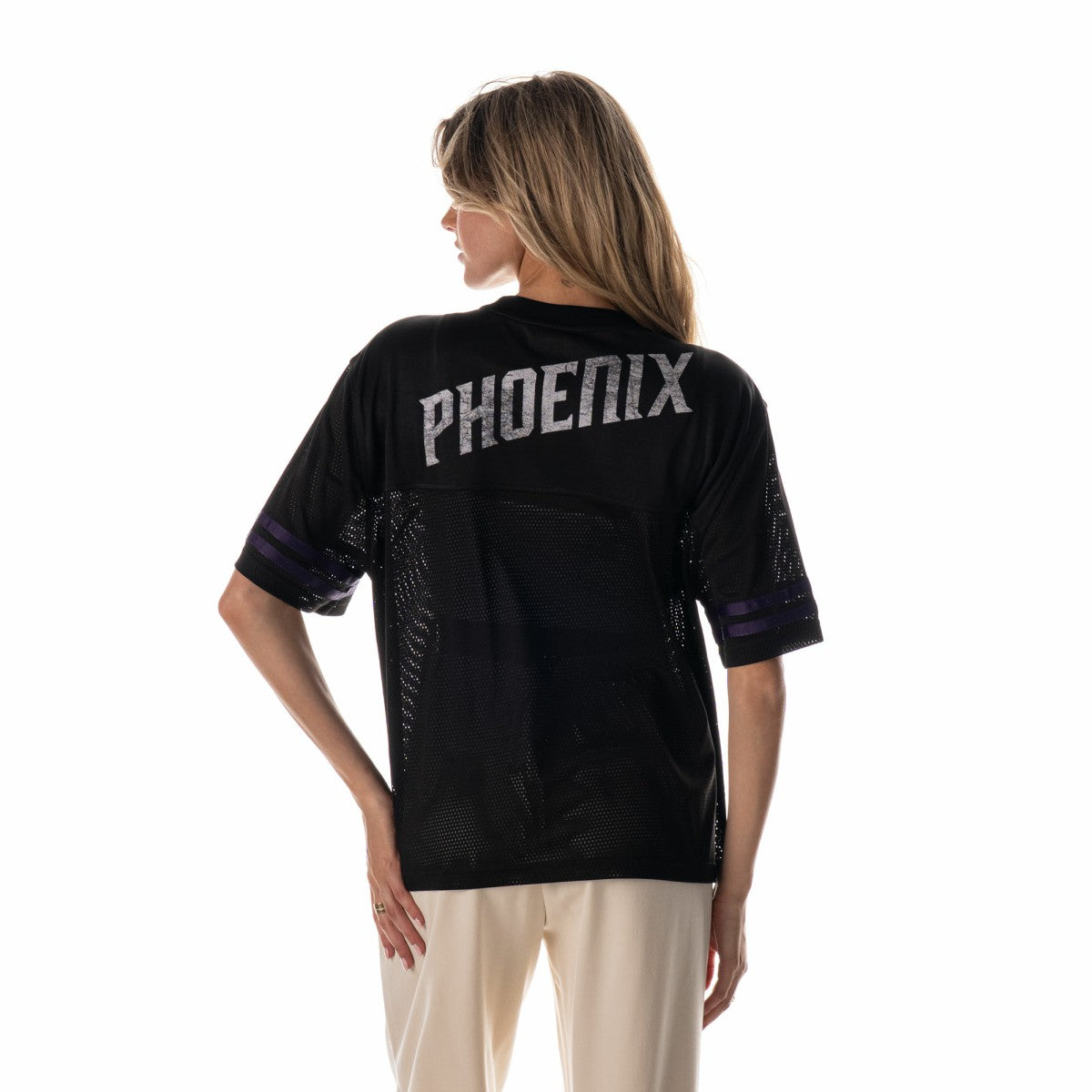 Phoenix Suns The Wild Collective Unisex 2025/26 City Edition Boxy Mesh Jersey T-Shirt Black - NBA