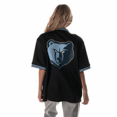Memphis Grizzlies The Wild Collective Unisex Mesh Full-Zip T-Shirt Black - NBA