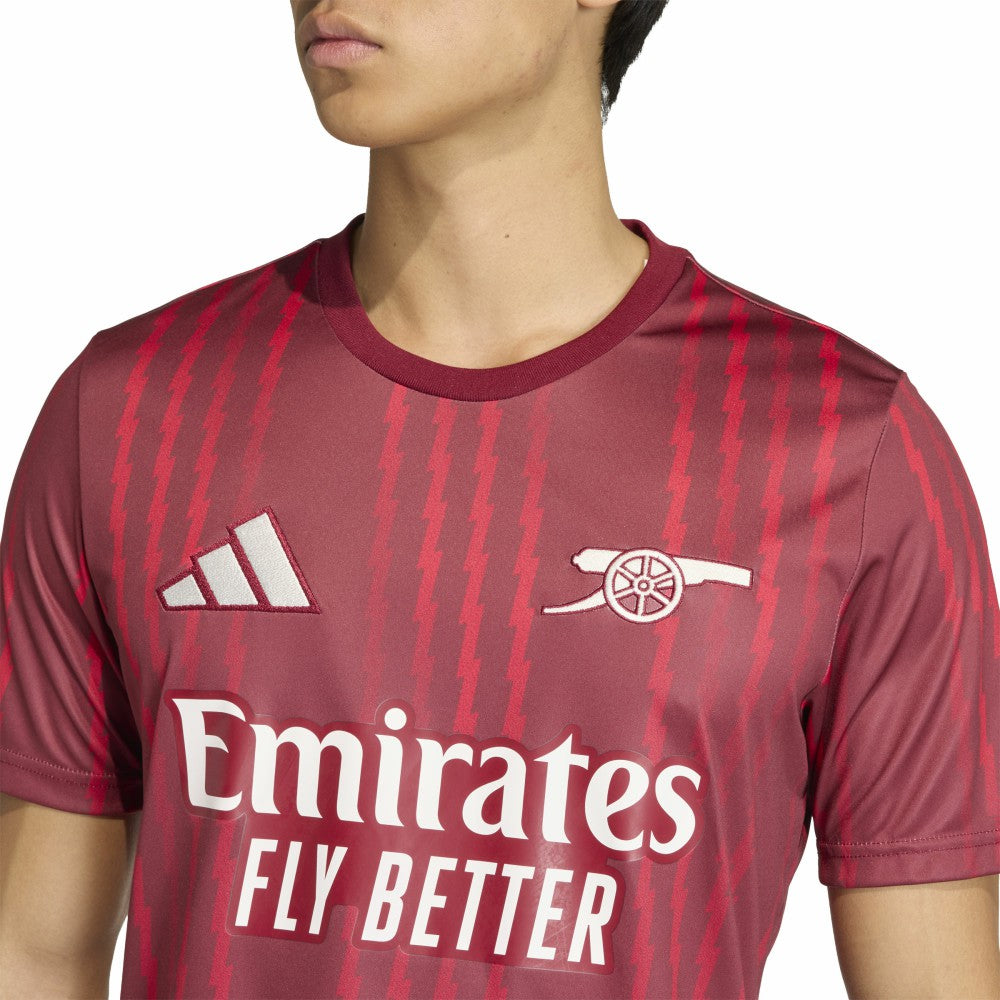 Arsenal 2025/26 Pre-Match Training Jersey Red | Adidas Online