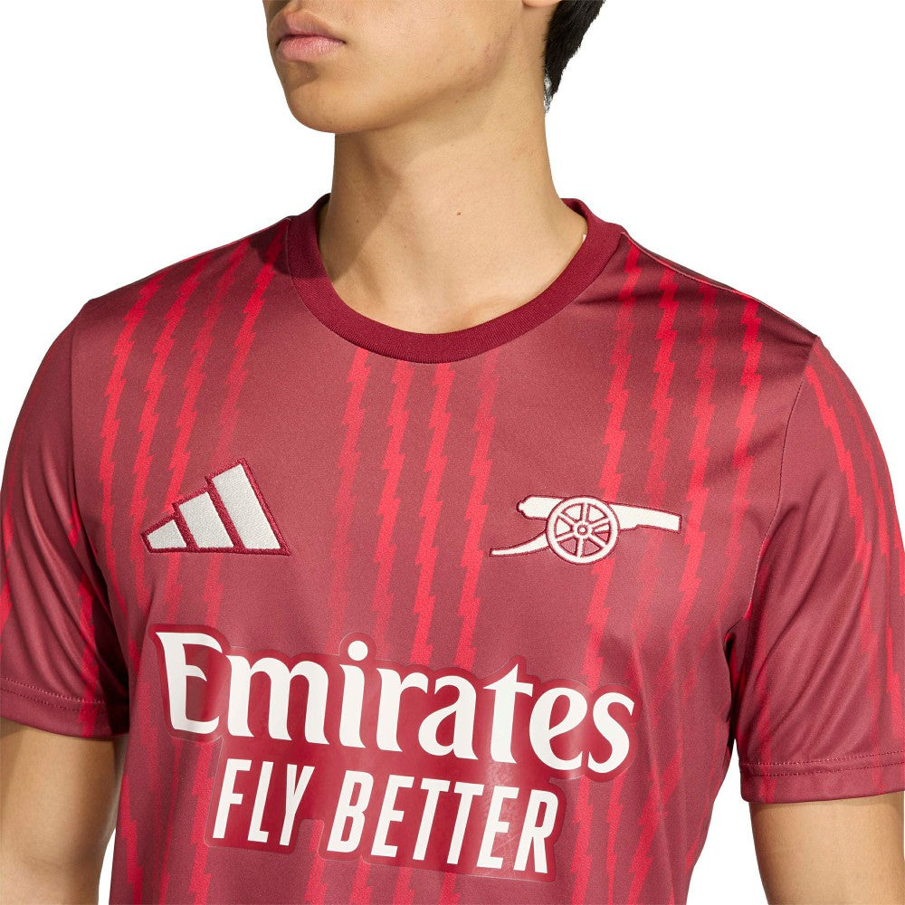 Arsenal 2025/26 Pre-Match Training Jersey Red | Adidas Online