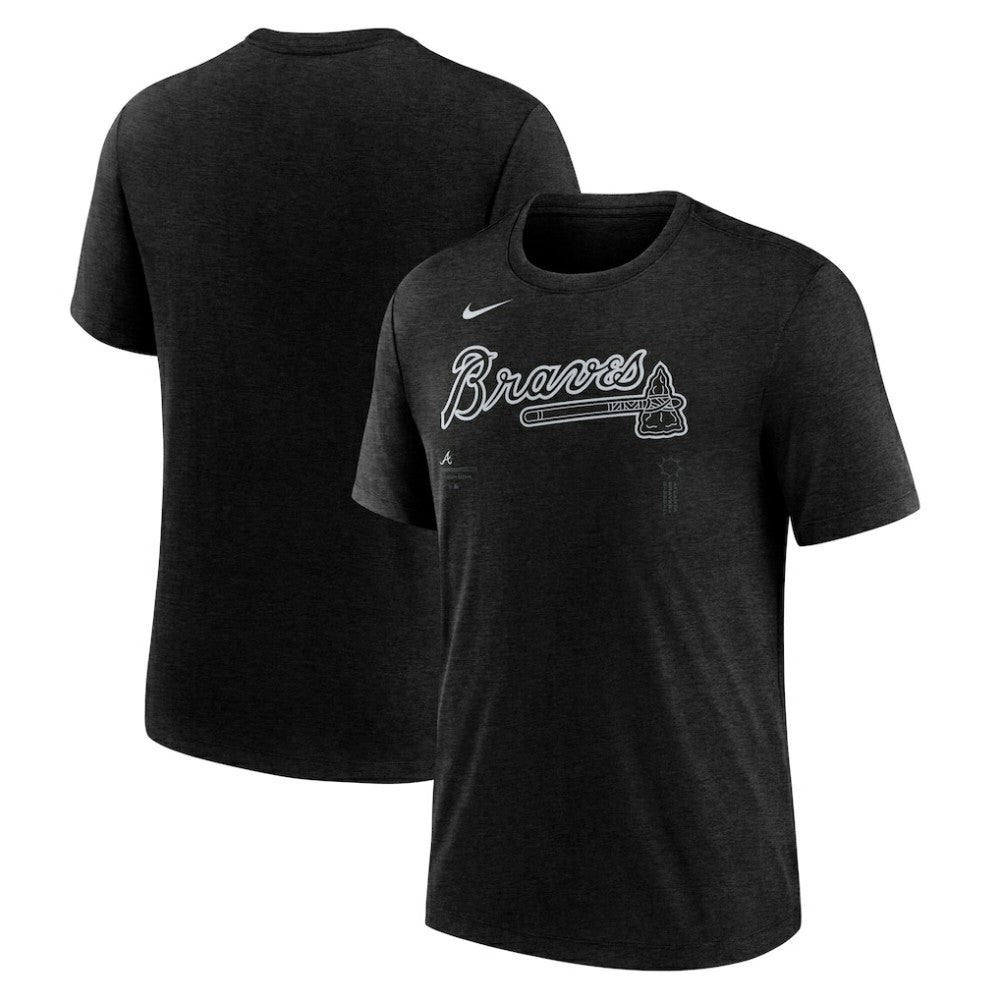 Atlanta Braves Nike Wordmark Tri-Blend T-Shirt - MLB