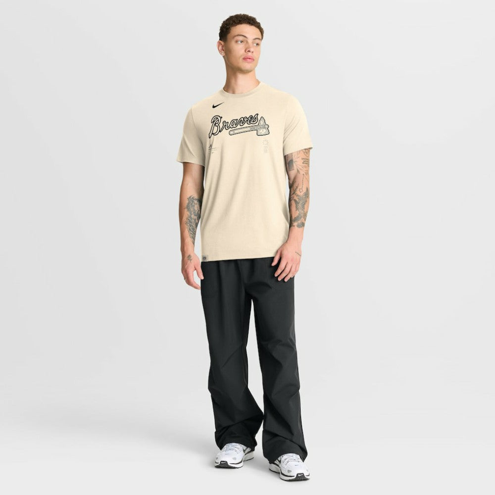 Atlanta Braves Nike Wordmark Tri-Blend T-Shirt - MLB