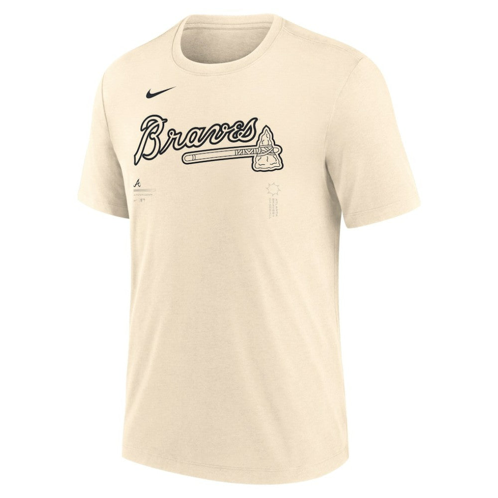 Atlanta Braves Nike Wordmark Tri-Blend T-Shirt - MLB