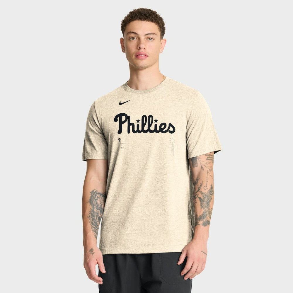 Philadelphia Phillies Nike Wordmark Tri-Blend T-Shirt - MLB