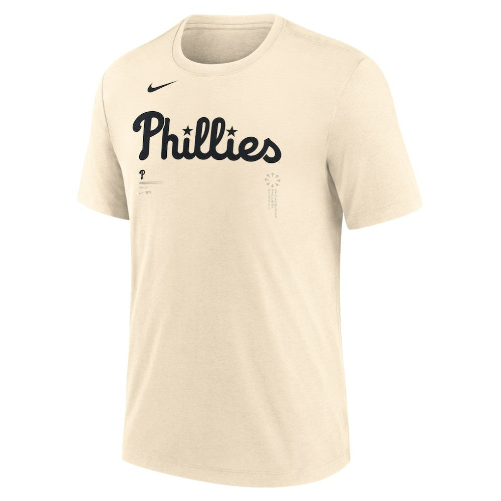 Philadelphia Phillies Nike Wordmark Tri-Blend T-Shirt - MLB