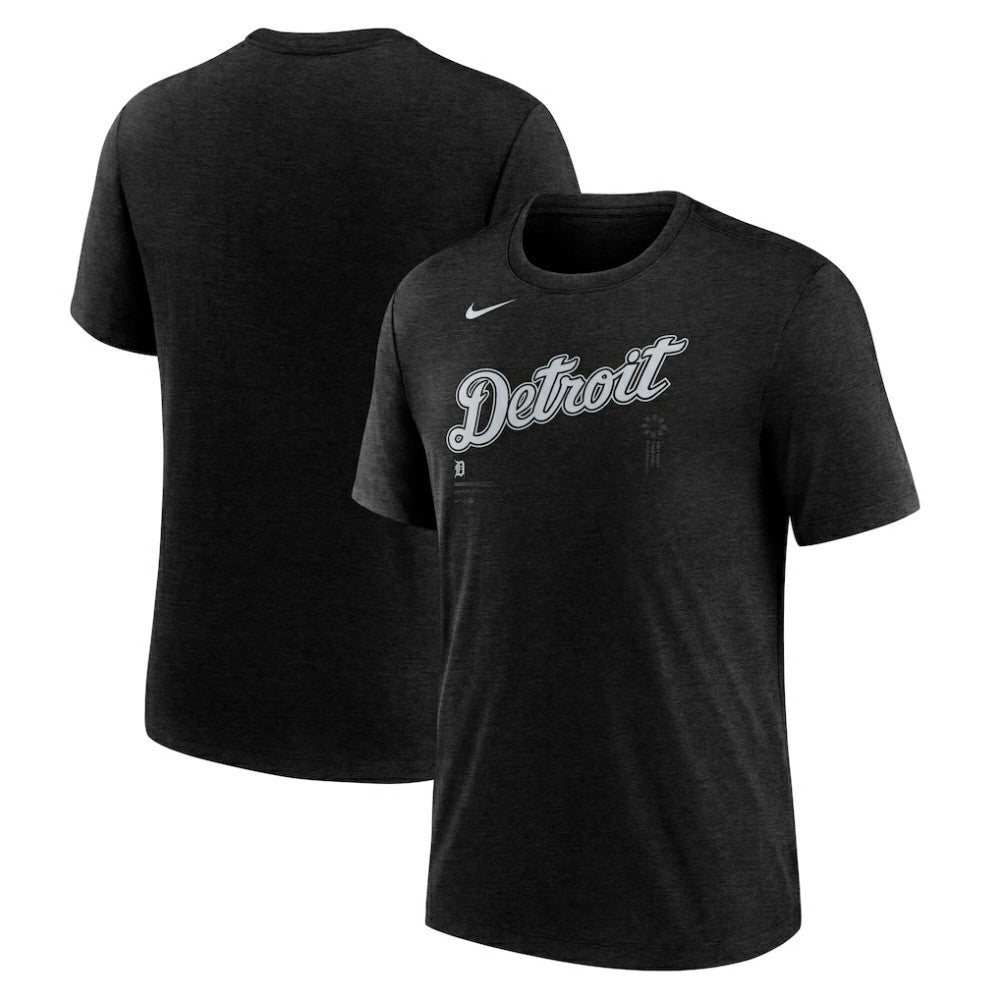 Detroit Tigers Nike Wordmark Tri-Blend T-Shirt - MLB