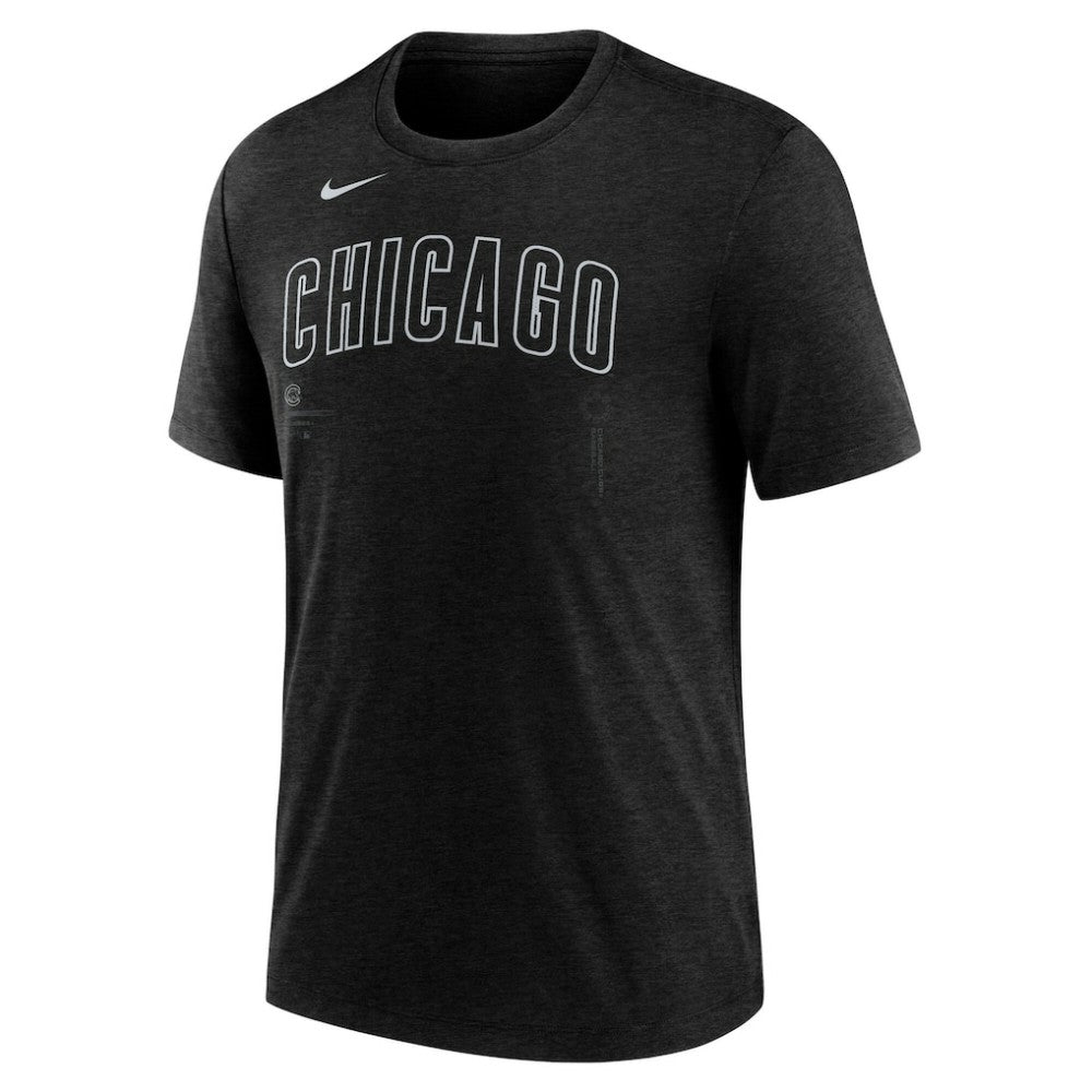 Chicago Cubs Nike Wordmark Tri-Blend T-Shirt - MLB