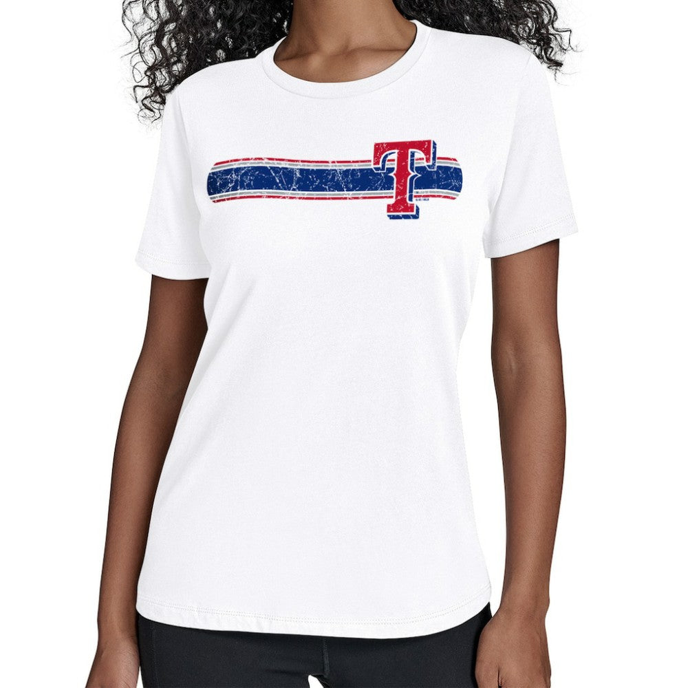 Texas Rangers Starter Women's Team Stripe T-Shirt - MLB