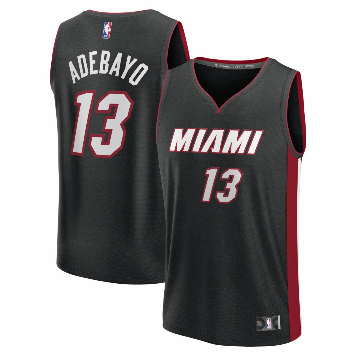 Bam Adebayo Miami Heat Youth Fast Break Replica Player Jersey Black Icon Edition - NBA