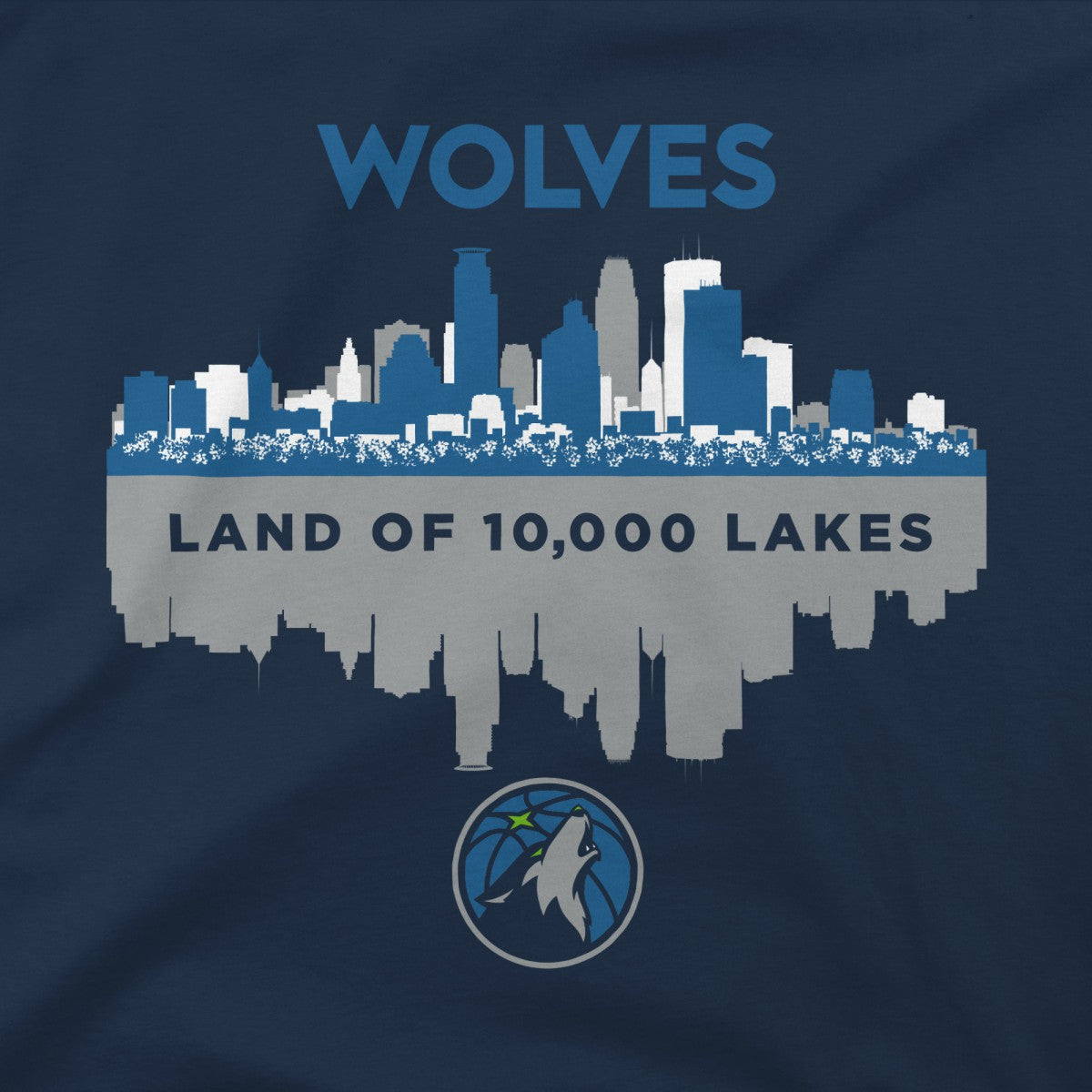 Minnesota Timberwolves Stadium Essentials Cities T-Shirt Navy - NBA