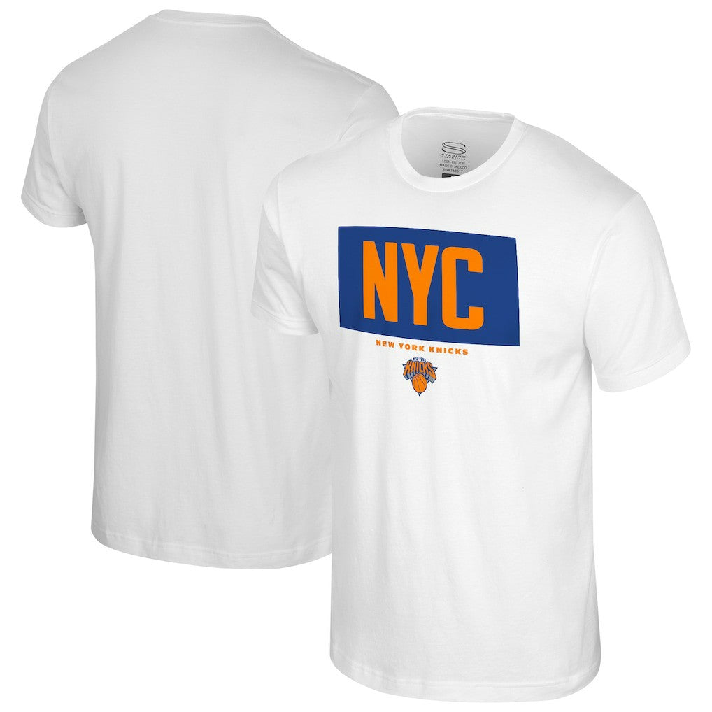 New York Knicks Stadium Essentials Crossbar T-Shirt White - NBA
