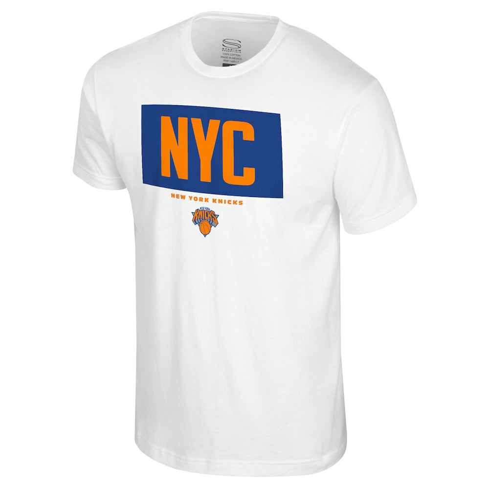 New York Knicks Stadium Essentials Crossbar T-Shirt White - NBA
