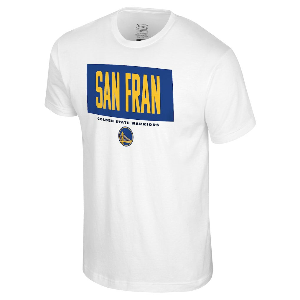 Golden State Warriors Stadium Essentials Crossbar T-Shirt White - NBA