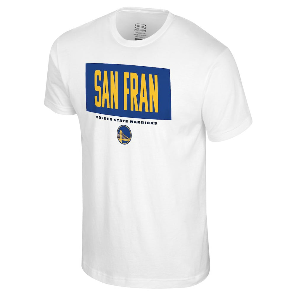 Golden State Warriors Stadium Essentials Crossbar T-Shirt White - NBA