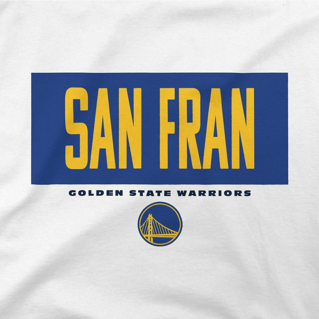 Golden State Warriors Stadium Essentials Crossbar T-Shirt White - NBA
