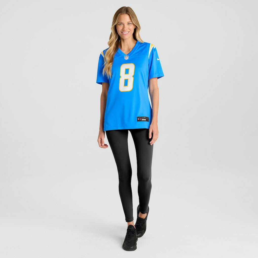 Omarion Hampton Los Angeles Chargers Women's Team Game Jersey Powder Blue | Nike for Sale