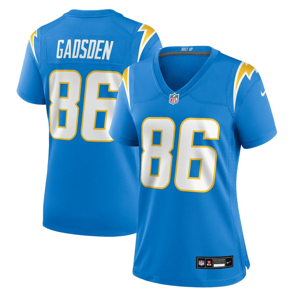 Oronde Gadsden Los Angeles Chargers Women's Team Game Jersey Powder Blue | Nike for Sale