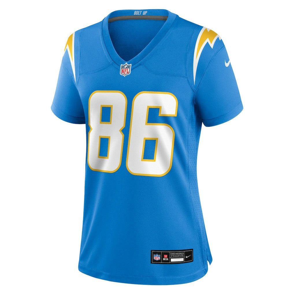 Oronde Gadsden Los Angeles Chargers Women's Team Game Jersey Powder Blue | Nike for Sale