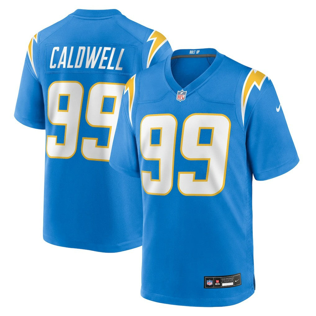 Jamaree Caldwell Los Angeles Chargers Team Game Jersey Powder Blue | Nike for Sale