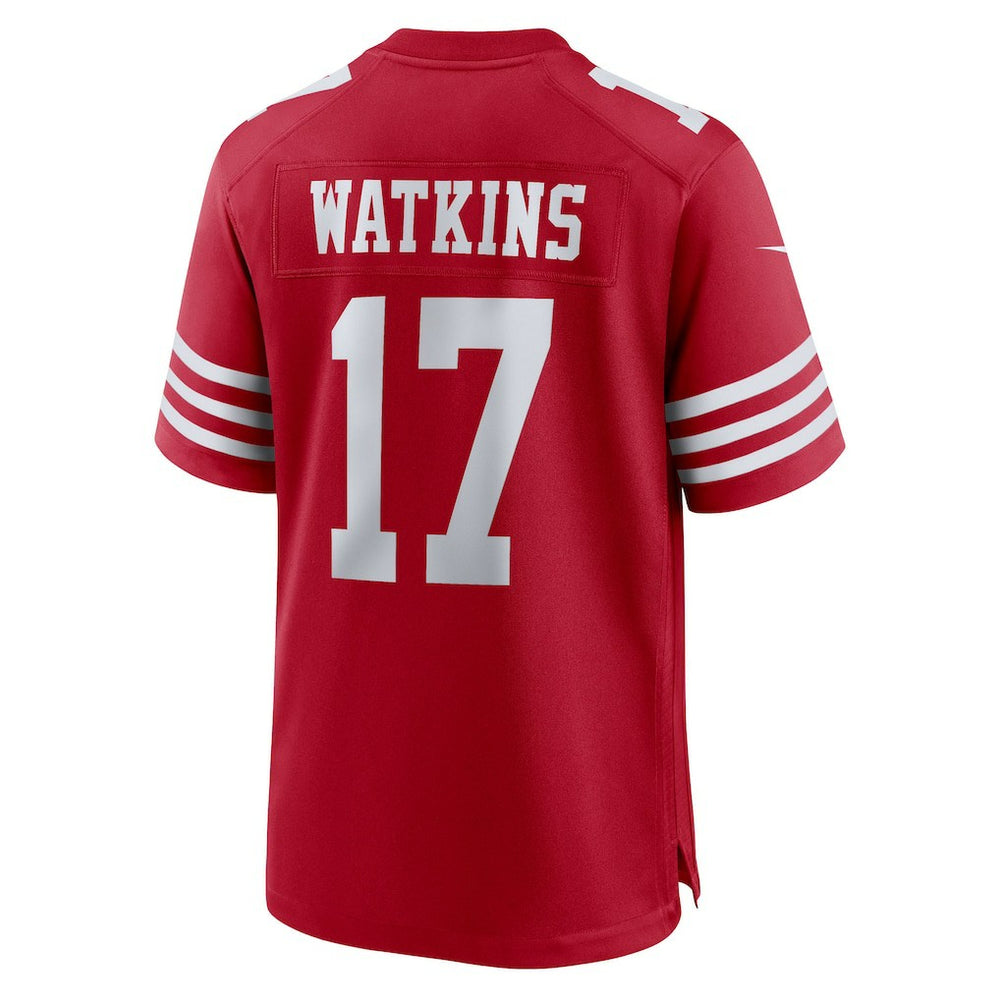 Jordan Watkins San Francisco 49ers Team Game Jersey Scarlet | Nike for Sale