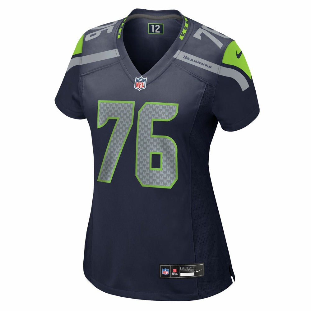 Grey Zabel Seattle Seahawks Women's Team Game Jersey College Navy | Nike for Sale
