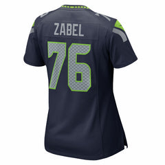 Grey Zabel Seattle Seahawks Women's Team Game Jersey College Navy | Nike for Sale