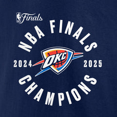 Oklahoma City Thunder 2025 NBA Finals Champions Offensive Rebound T-Shirt Navy - NBA