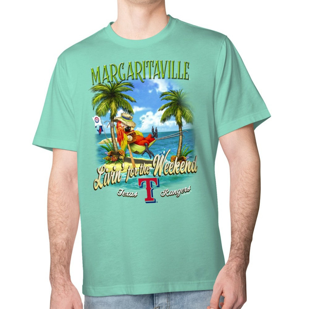 Texas Rangers Margaritaville Livin' for the Weekend T-Shirt - MLB