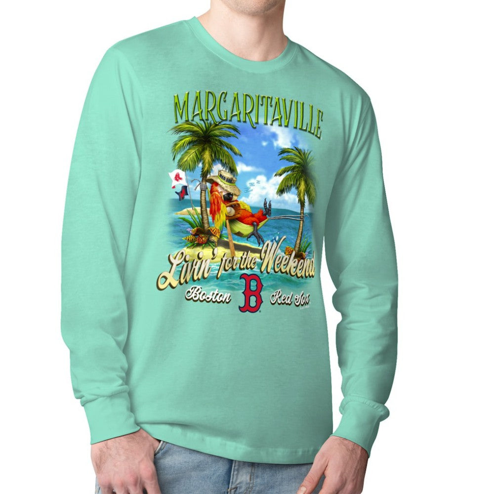 Boston Red Sox Margaritaville Livin' for the Weekend Long Sleeve T-Shirt - MLB