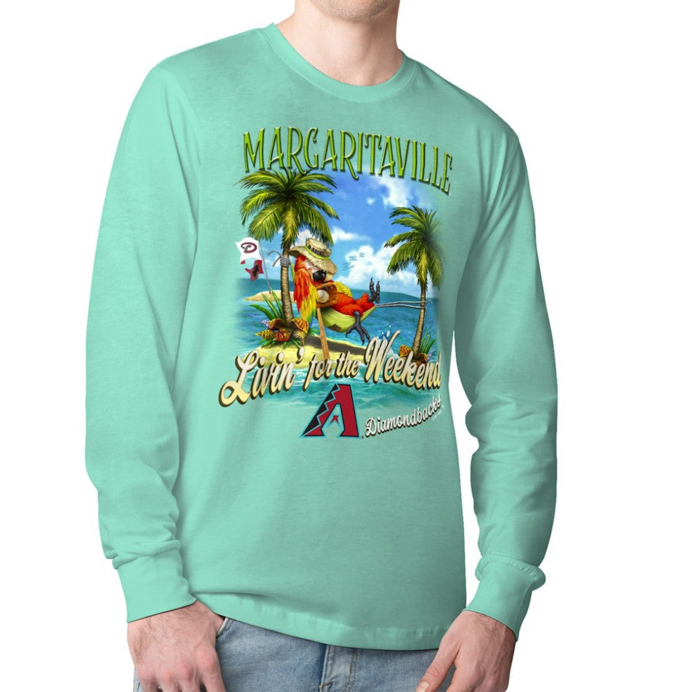 Arizona Diamondbacks Margaritaville Livin' for the Weekend Long Sleeve T-Shirt - MLB