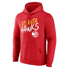 Atlanta Hawks Hustle Custom Pullover Hoodie Red - NBA